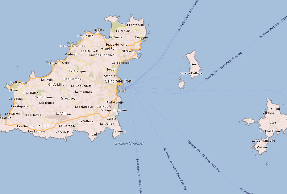 carte du guernsey